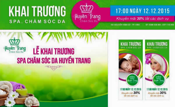 Khai trương cơ sở 2 Huyền Trang Spa